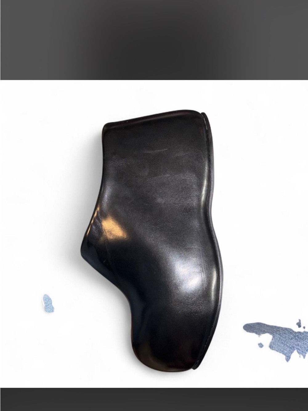 Jeffrey Campbell Black Leather Mule Bubble Clogs - Picture 2 of 5